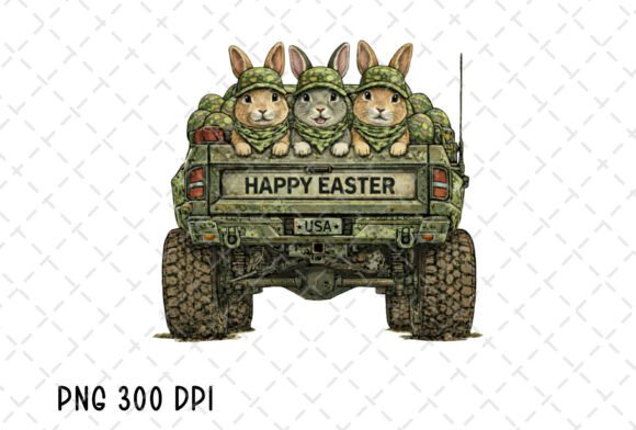 Download Camo Happy Easter Bunny Monster Truck - Premium Bundle