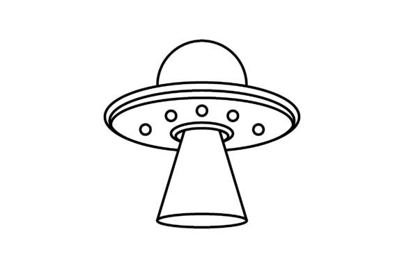 Download Ufo Icon Alien Vector Design Outline - Alien Collection