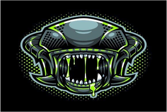 Download Alien Head Esport Mascot Logo Design - Alien Collection