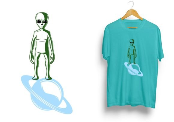 Download Alien Vector T-shirt Design - Alien Collection