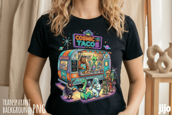 Download Cosmic Tacos Alien Bigfoot PNG - Premium Resources