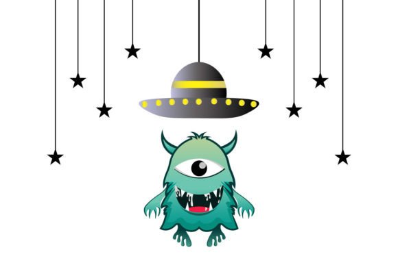 Download Funny Alien Vector Illustration Design - Alien Collection
