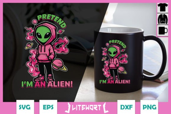 Download Pretend I'm an Alien SVG - Alien Collection